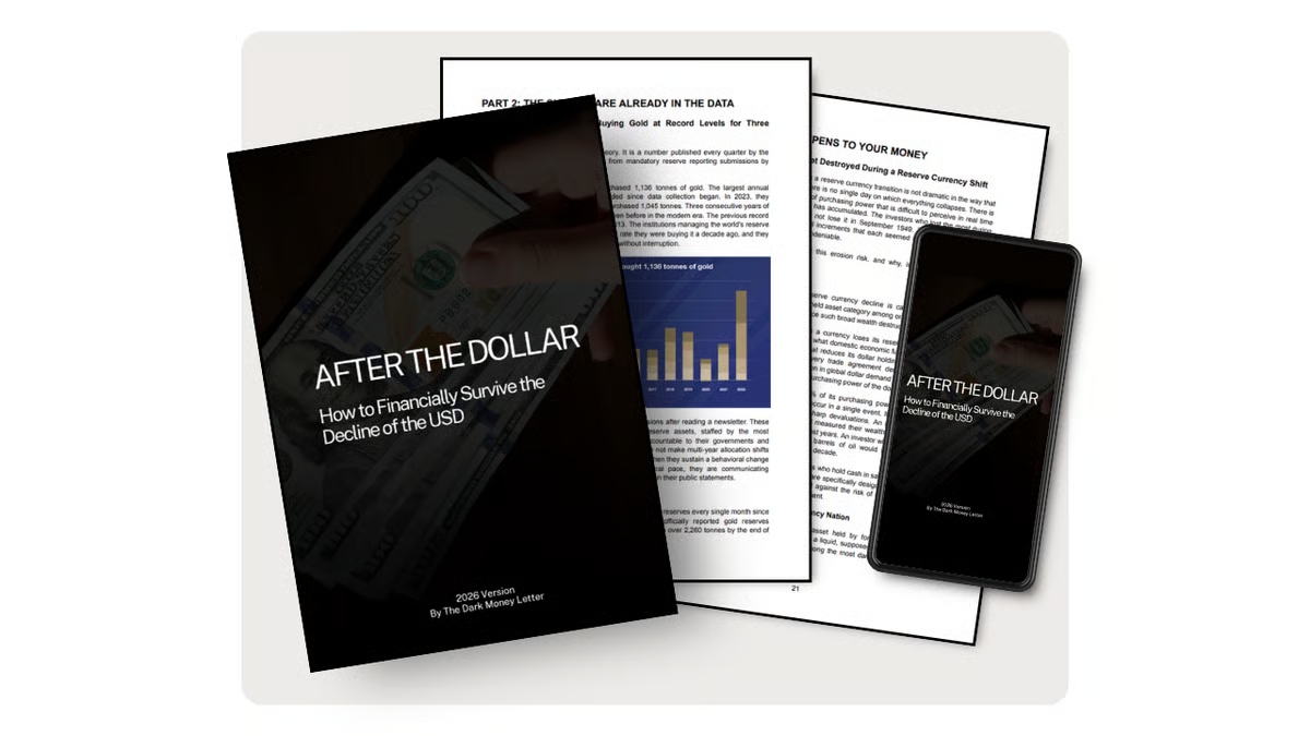 After the Dollar: the PDF shown open across several pages, and on a phone.